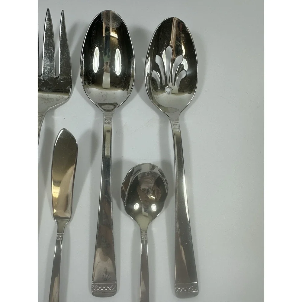 Gorham Lady Anne Signature Serving Spoons Meat Fork Sugar Spoon Condiment Knife